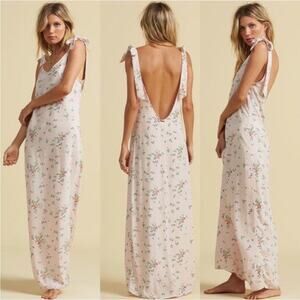 Billabong + Salty Blonde Collection Colab Beach Party Maxi Dress Peony size XS